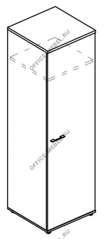 Шкаф для одежды глубокий узкий (топ ДСП) МР 9412 на Office-mebel.ru