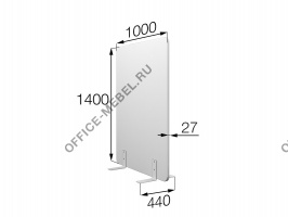 Перегородка без колес fx-100/140 на Office-mebel.ru