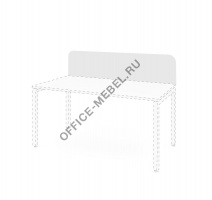 LINK Экран стола ДСП 158 см LINK T 158 W3W3 L(9003) на Office-mebel.ru