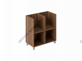 Шкаф открытый с перегородкой низкий 027/013 на Office-mebel.ru