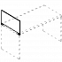 Экран торцевой ДСП с кабель-каналом для стола МР Б 851  на Office-mebel.ru 1