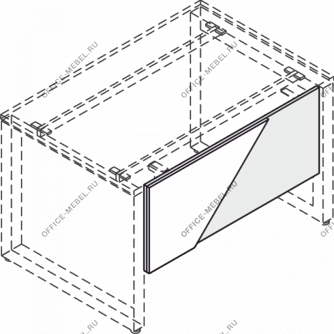 Панель нижняя к столу L1200 на Office-mebel.ru