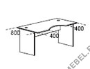 Стол рабочий фигурный Karstula F0166 на Office-mebel.ru