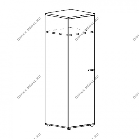 Шкаф для одежды глубокий узкий А4 9312 на Office-mebel.ru