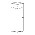 Шкаф для одежды глубокий узкий А4 9312 на Office-mebel.ru 1
