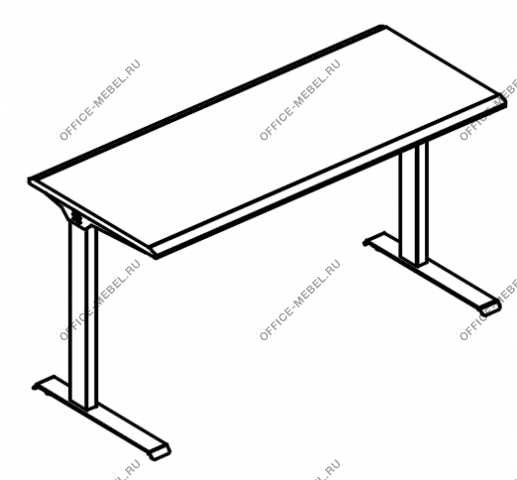 Стол письменный 120 на каркас МL (2 скоса) МР А2 003.01 на Office-mebel.ru