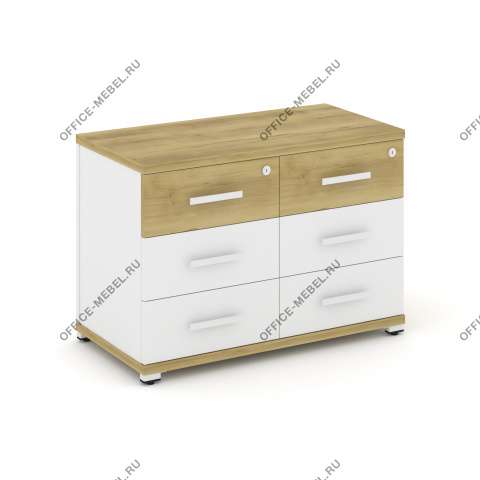 Тумба приставная широкая 6 ящиков. CN.TSP-007 на Office-mebel.ru