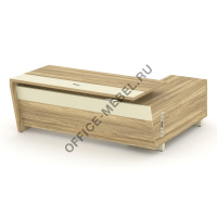 Стол руководителя с опорной тумбой Л/П COR.SRT-20  на Office-mebel.ru