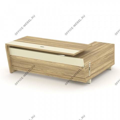 Стол руководителя с опорной тумбой Л/П COR.SRT-20  на Office-mebel.ru
