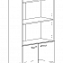 Шкаф для документов полузакрытый А4 9371 на Office-mebel.ru 1