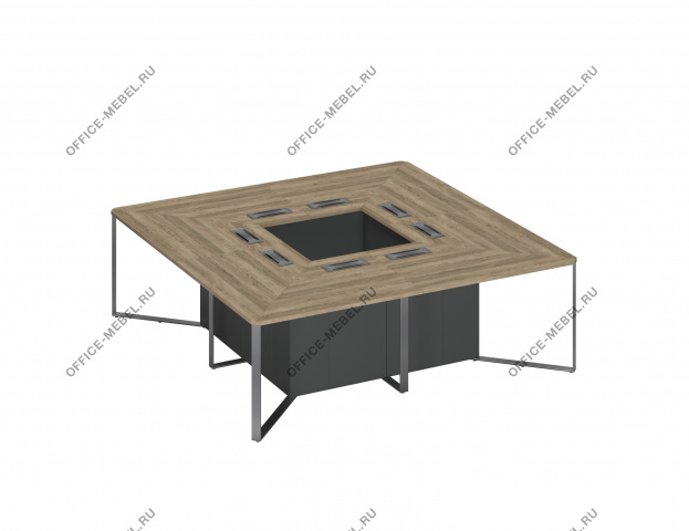 Стол для переговоров 240 составной СП 117 на Office-mebel.ru