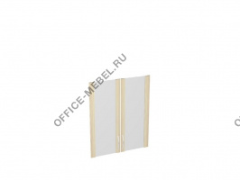 Двери стеклянные низкие в рамке МДФ КН-4.4 на Office-mebel.ru