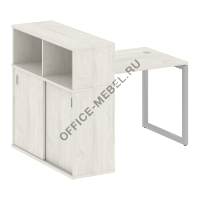Стол письменный на О-образном м/к с опорным шкафом-купе 40БО.РС-СШК-3.1 Т на Office-mebel.ru