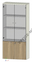 Шкаф высокий комбинированный CLF520.U003 на Office-mebel.ru