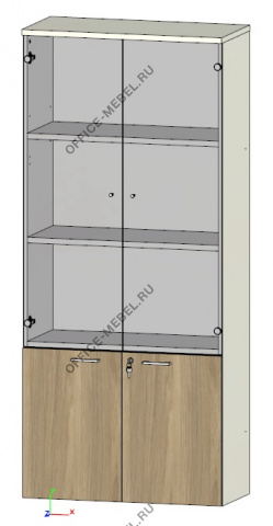 Шкаф высокий комбинированный CLF520.U003 на Office-mebel.ru