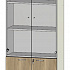 Шкаф высокий комбинированный CLF520.U003 на Office-mebel.ru 1