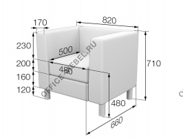 Кресло Dm1-2 на Office-mebel.ru