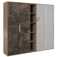 Шкаф высокий 4 створки, с нишей BTN36153542 на Office-mebel.ru