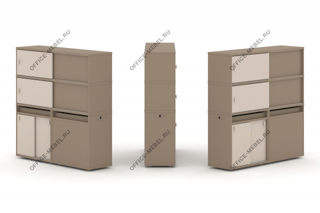 Набор №26. Тумба двойная с надставкой высокой ES.NB.2V-26 на Office-mebel.ru