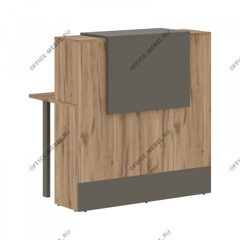 Стойка ресепшен прямая EDR 116, Дуб Денвер светлый на Office-mebel.ru