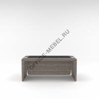 Стол руководителя с кожаным бюваром и фронтальной панелью ПМ 144 ЭА  на Office-mebel.ru