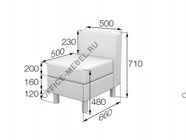 Секция 1-местная Dm1 на Office-mebel.ru