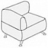 Мягкая мебель для офиса Элемент угловой 1В на Office-mebel.ru 1