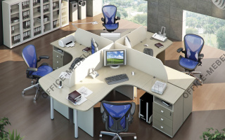 Гамма - Офисная мебель для персонала из материала ЛДСП из материала ЛДСП на Office-mebel.ru