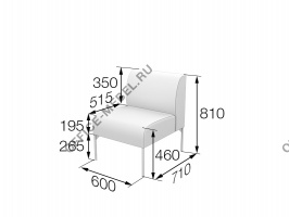 Секция 1-местная Brd1 на Office-mebel.ru