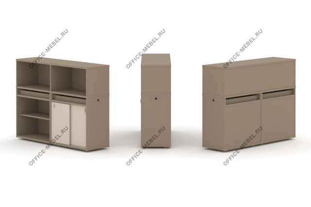 Набор №9. Тумба двойная с надставкой низкой ES.NB.2N-9 на Office-mebel.ru