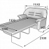 Мягкая мебель для офиса Диван двухместный раскладной P2-r на Office-mebel.ru 1