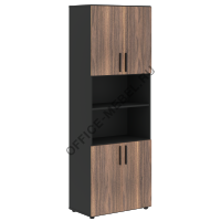 Шкаф с 2-мя комплектами глухих малых дверей VRHCS 80.4 на Office-mebel.ru