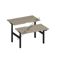 Рабочая станция на электроприводе с вырезами А2 БГ 102.2 БП на Office-mebel.ru