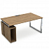 Стол с тумбой под системный блок Gloss Line НССБ-О.996 на Office-mebel.ru 1