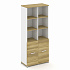 Шкаф две узкие секции, 5 ниш (Два фасада ЛДСП  2 ниши) CN.STU-521  на Office-mebel.ru 1