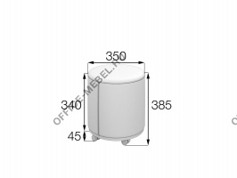 Пуф на колесной опоре БН-3535-К на Office-mebel.ru