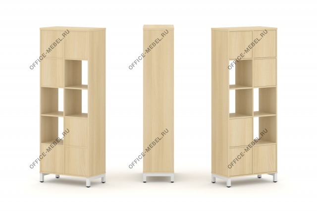 Набор стеллажа одностороннего, 5 ярусов (Вставка с распашным фасадом-6шт) SN.NS-521 на Office-mebel.ru