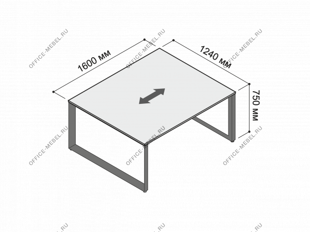 Стол для переговоров MDF347 на Office-mebel.ru