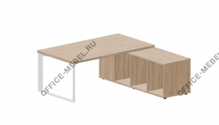 Стол на опорной сервисной тумбе Л/П FT180TSD на Office-mebel.ru