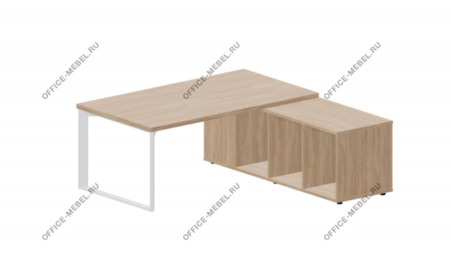 Стол на опорной сервисной тумбе Л/П FT180TSD на Office-mebel.ru