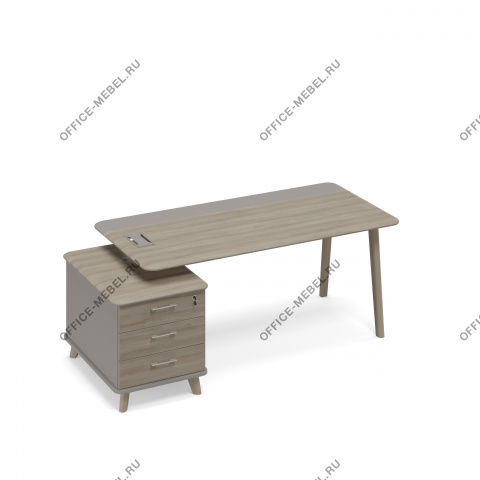 Стол комбинированный л\п с тумбой малой ТМ В2 105 МП на Office-mebel.ru
