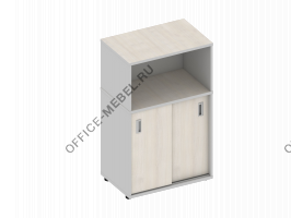 Тумба, двери-купе узкая с надстройкой MDF412 на Office-mebel.ru