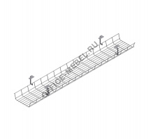 Кабель-канал 100 см, стол СЕРЫЙ на Office-mebel.ru