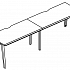 Рабочая станция каркас МТ 1 скос (2х120) МР Б1Б 023.02-2 на Office-mebel.ru 1