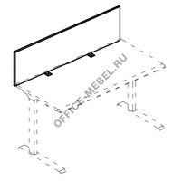 Экран настольный фронтальный ДСП для стола МР А 815 на Office-mebel.ru