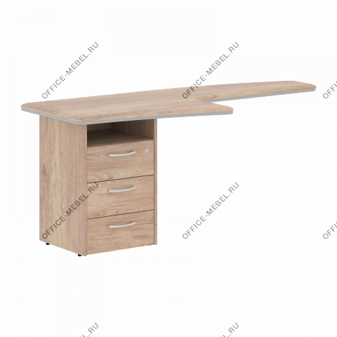 Брифинг-приставка боковая с тумбой DB 1880(L/R) на Office-mebel.ru