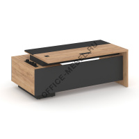 Стол с малой опорной тумбой Л/П с электрификацией DX.SRT.EM-220 (L) на Office-mebel.ru