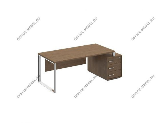 Стол руководителя на опорной тумбе правый/левый ОР 146 ДТ на Office-mebel.ru