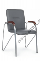 Стул Самба с деревянными подлокотниками SMB-02H Хром гальв. на Office-mebel.ru