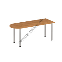 Стол письменный полукруглый на хромированных опорах ФР 2103 на Office-mebel.ru